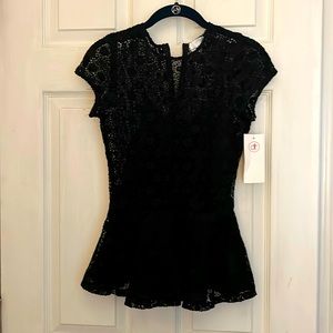 Black lace top